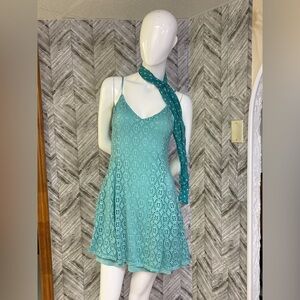 Design lab, Lord and Taylor Spaghetti strap lace dress​​​, size large